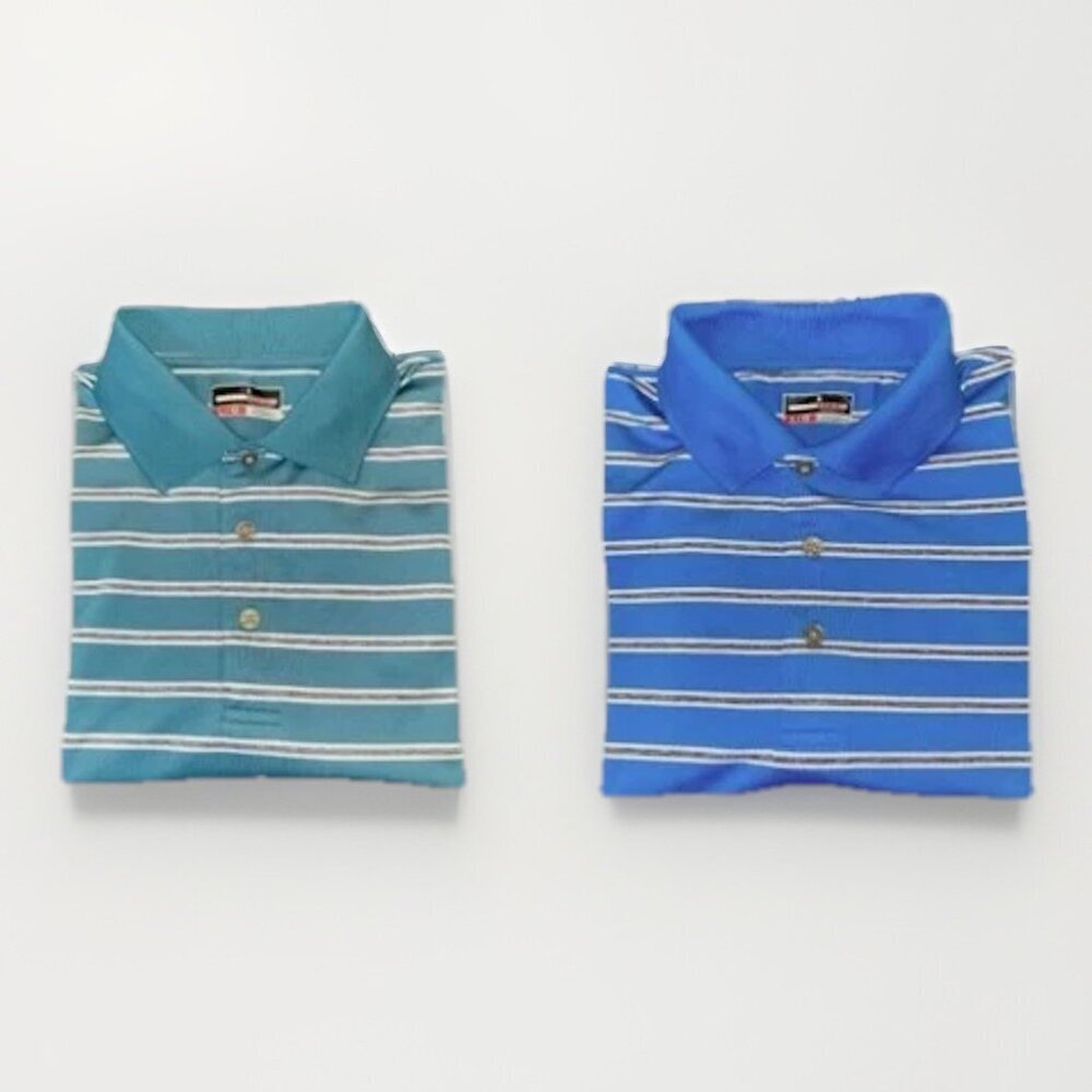 2 Grand Slam Performance Golf Polo Shirts Men's Size Large Moisture Wicking - Picture 1 of 13